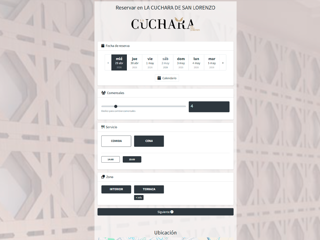 Widget customisation editor: colour palettes, typography, border radius and copy in the restaurant’s own brand